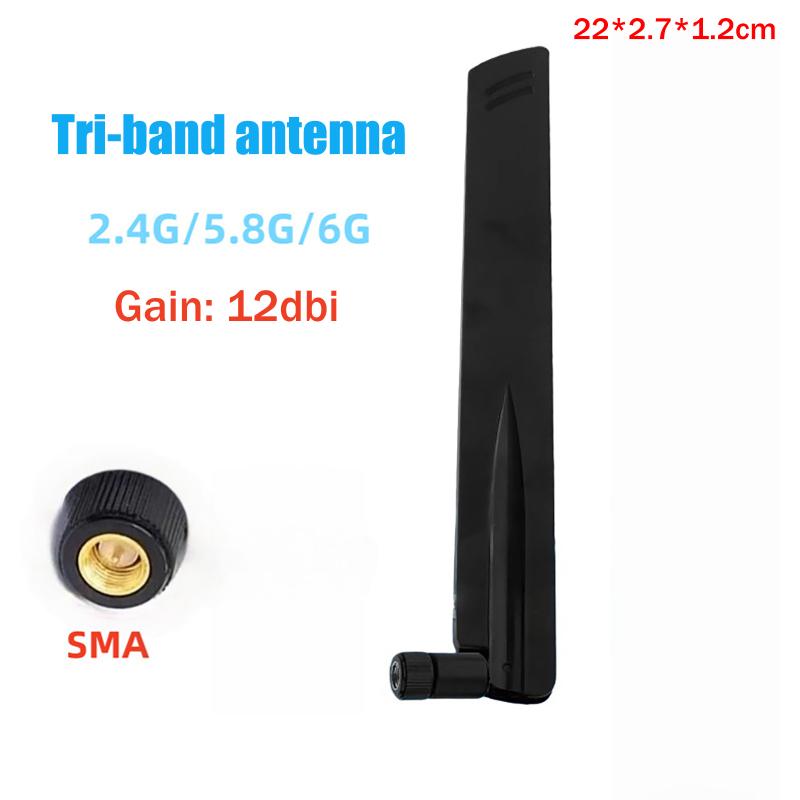 Wifi6 Wifi7 2.4G/5.8G/6G Тридіапазонна Зовнішня Антена 12dBi Bluetooth Роутер Антена Rp-Sma Bluetooth Роутер Антена
Wifi6 Wifi7 2.4G/5.8G/6G Тридіапазонна Зовнішня Антена 12dBi Bluetooth Роутер Антена Rp-Sma Bluetooth Роутер Антена