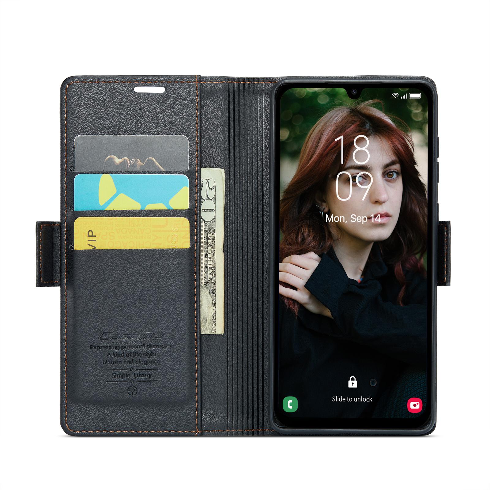 For Samsung Galaxy A15 4G/A15 5G Leather Case CASEME 023 RFID Blocking 3 Card Slot Mobile Cover Purple
For Samsung Galaxy A15 4G/A15 5G Leather Case CASEME 023 RFID Blocking 3 Card Slot Mobile Cover Purple