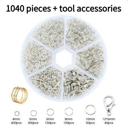 1040 PCS for Necklace Restoration Kit, including pliers, tweezers, lobster buckles, open rings, suitable for handicrafts and keychain making
1040 PCS for Necklace Restoration Kit, including pliers, tweezers, lobster buckles, open rings, suitable for handicrafts and keychain making