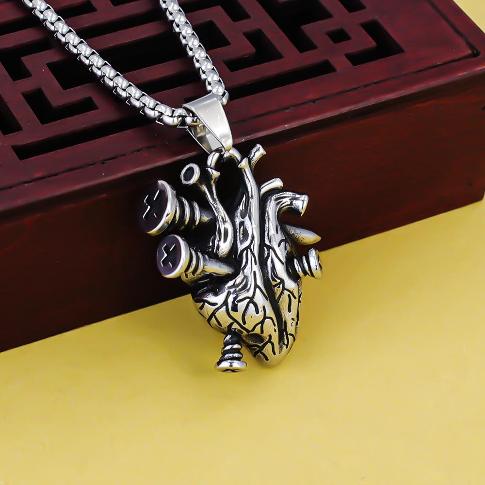 Necklace Fashion Punk Hip Hop Heart Organ Trend Pendant 50CM(Necklace Size) срібний
Necklace Fashion Punk Hip Hop Heart Organ Trend Pendant 50CM(Necklace Size) срібний