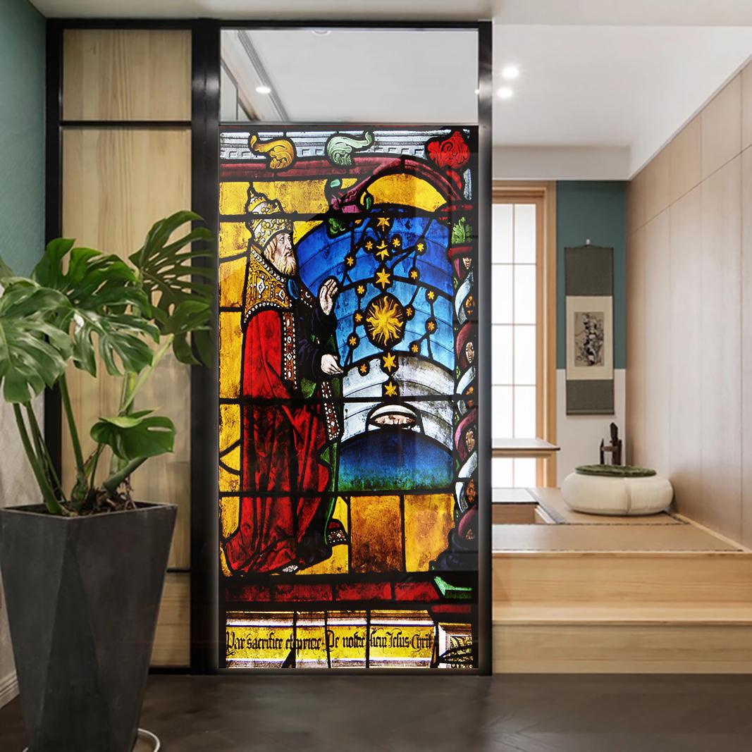 Church Stained Glass Decals Window Film Privacy Heat Insulation and Anti UV Blocking Static Cling Window Sticker for Home J23 (as the picture,40x100cm WxH)
Church Stained Glass Decals Window Film Privacy Heat Insulation and Anti UV Blocking Static Cling Window Sticker for Home J23 (as the picture,40x100cm WxH)
