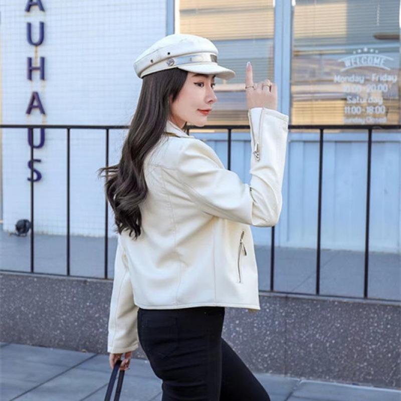 Весенняя мода нишевая куртка на молнии из черной искусственной кожи с длинными рукавами мотоциклетная короткая куртка для женщин XL
Весенняя мода нишевая куртка на молнии из черной искусственной кожи с длинными рукавами мотоциклетная короткая куртка для женщин XL