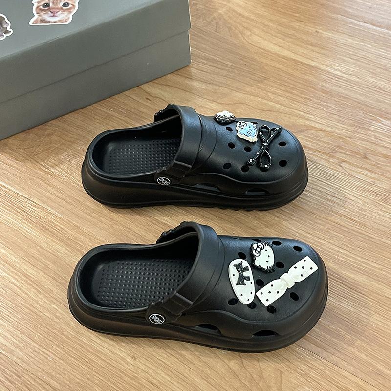 Hole shoes women s new summer indoor cute eva thick sole heightening bag head sandals outer wear 36-37 чёрный
Hole shoes women s new summer indoor cute eva thick sole heightening bag head sandals outer wear 36-37 чёрный