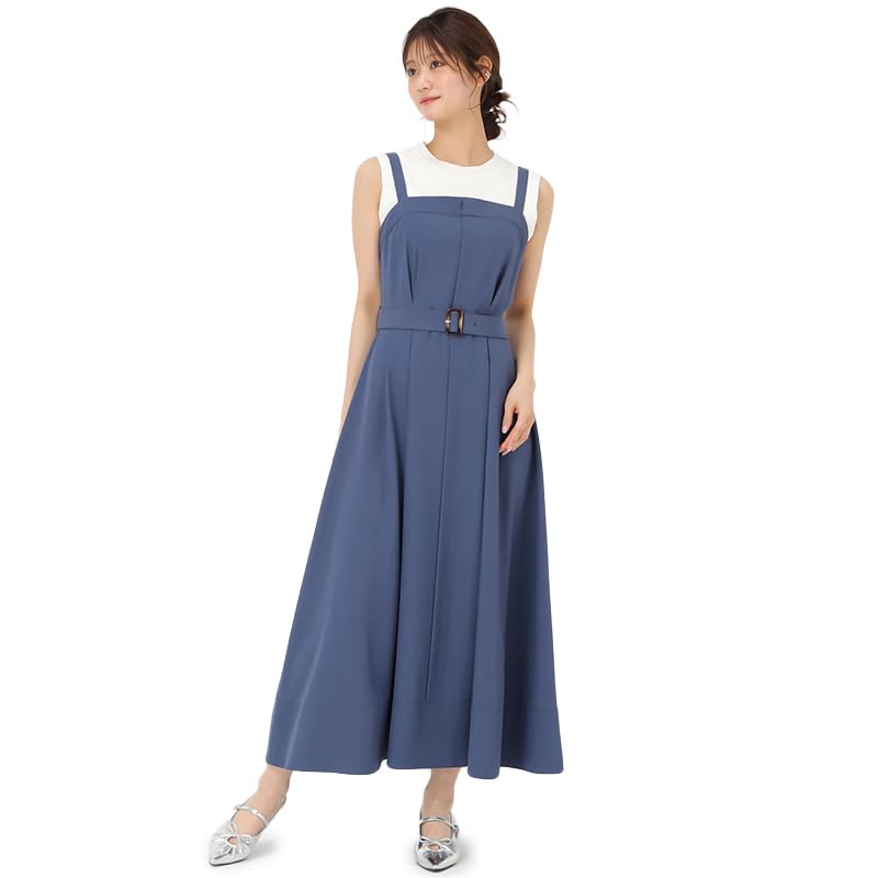 Mishmash Women s Dress, Feminine and Pretty, Jumper Skirt/Cami Dress with Belt, Solid Color, MM517411 BLUE
Mishmash Women s Dress, Feminine and Pretty, Jumper Skirt/Cami Dress with Belt, Solid Color, MM517411 BLUE