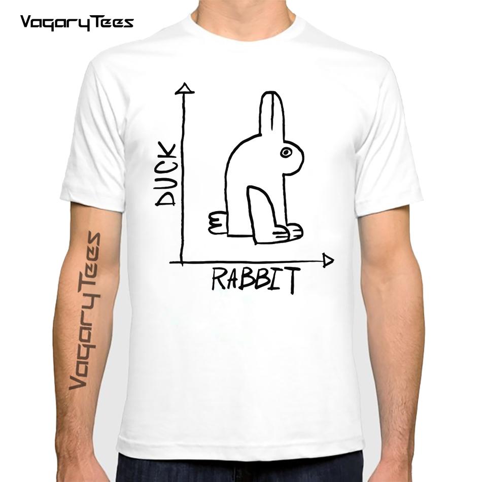 Summer Loose Men T Shirt Casual Short Sleeve Duck Rabbit optical illusion Print Men TShirt Funny Cool Tops Tee Shirt S
Summer Loose Men T Shirt Casual Short Sleeve Duck Rabbit optical illusion Print Men TShirt Funny Cool Tops Tee Shirt S