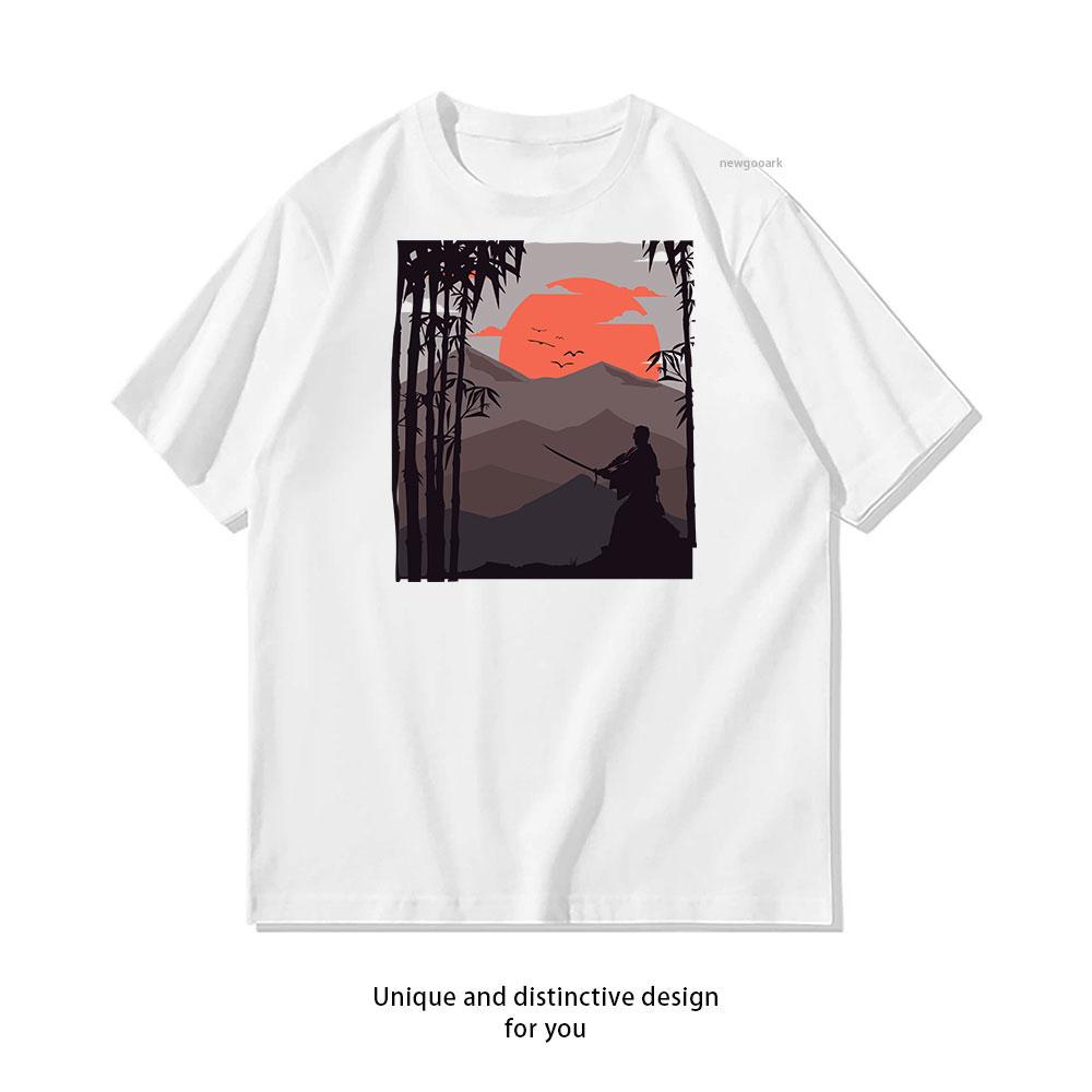 Silhouette of a Warrior in Bamboo Forest at Dusk cotton T shirt Unisex Adult couple streetwealtops tee Short sleev Casual S
Silhouette of a Warrior in Bamboo Forest at Dusk cotton T shirt Unisex Adult couple streetwealtops tee Short sleev Casual S