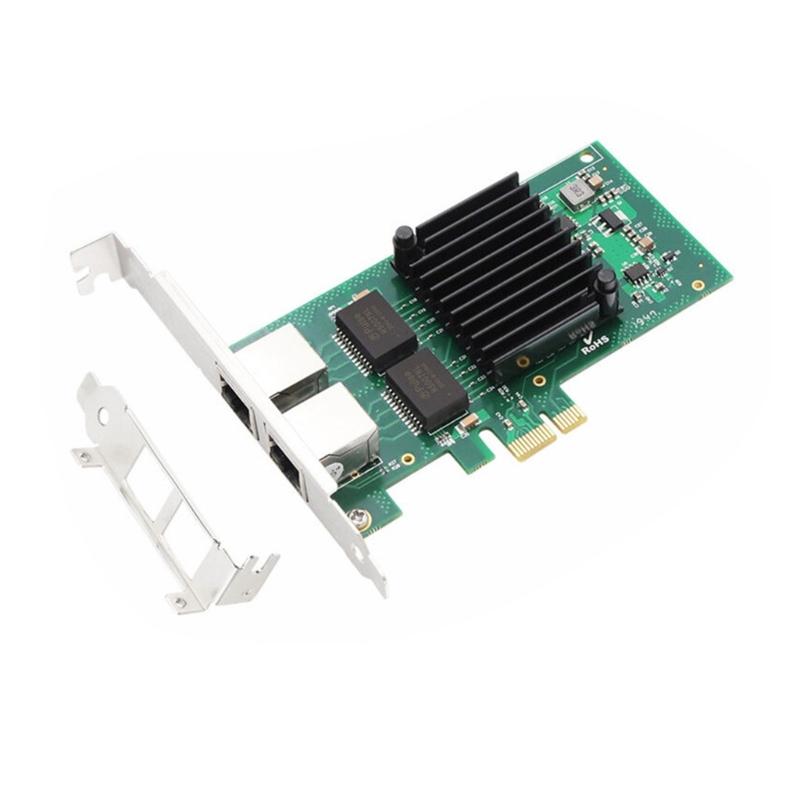 2 Ports PCIe 4 for I350-T2 Chip 10/100/1000Mbps Lan Card Port Server Gigabit Card PCIe thernet
2 Ports PCIe 4 for I350-T2 Chip 10/100/1000Mbps Lan Card Port Server Gigabit Card PCIe thernet