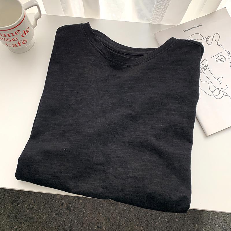 Long Sleeve Tees Women s Spring Summer Simple Black Round Neck Loose Base T-shirt L
Long Sleeve Tees Women s Spring Summer Simple Black Round Neck Loose Base T-shirt L