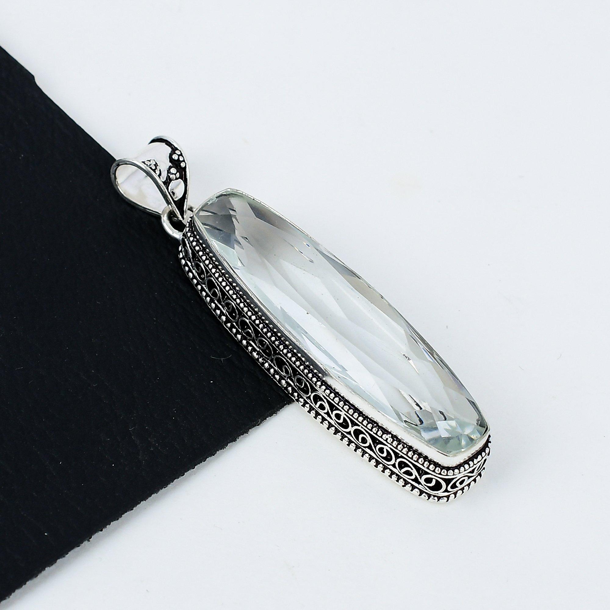 White Topaz Long Gemstone Silver Pendant in 925 Sterling Silver- Handmade Design, Everyday Wear Jewelry, Unique White Topaz Pendant Birthday Gifts 2.95 білий
White Topaz Long Gemstone Silver Pendant in 925 Sterling Silver- Handmade Design, Everyday Wear Jewelry, Unique White Topaz Pendant Birthday Gifts 2.95 білий