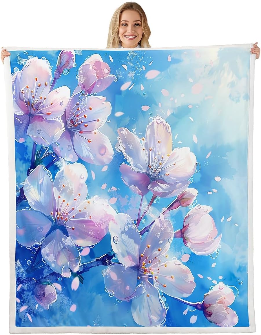 GUOYU Blanket Japanese Style Plush Blanket for Kids Teens AdultsMount Fuji Ukiyoe Bed BlanketsPink Flower Floral Room DecorLuxury Soft 75x100cm (30x40inch)
GUOYU Blanket Japanese Style Plush Blanket for Kids Teens AdultsMount Fuji Ukiyoe Bed BlanketsPink Flower Floral Room DecorLuxury Soft 75x100cm (30x40inch)