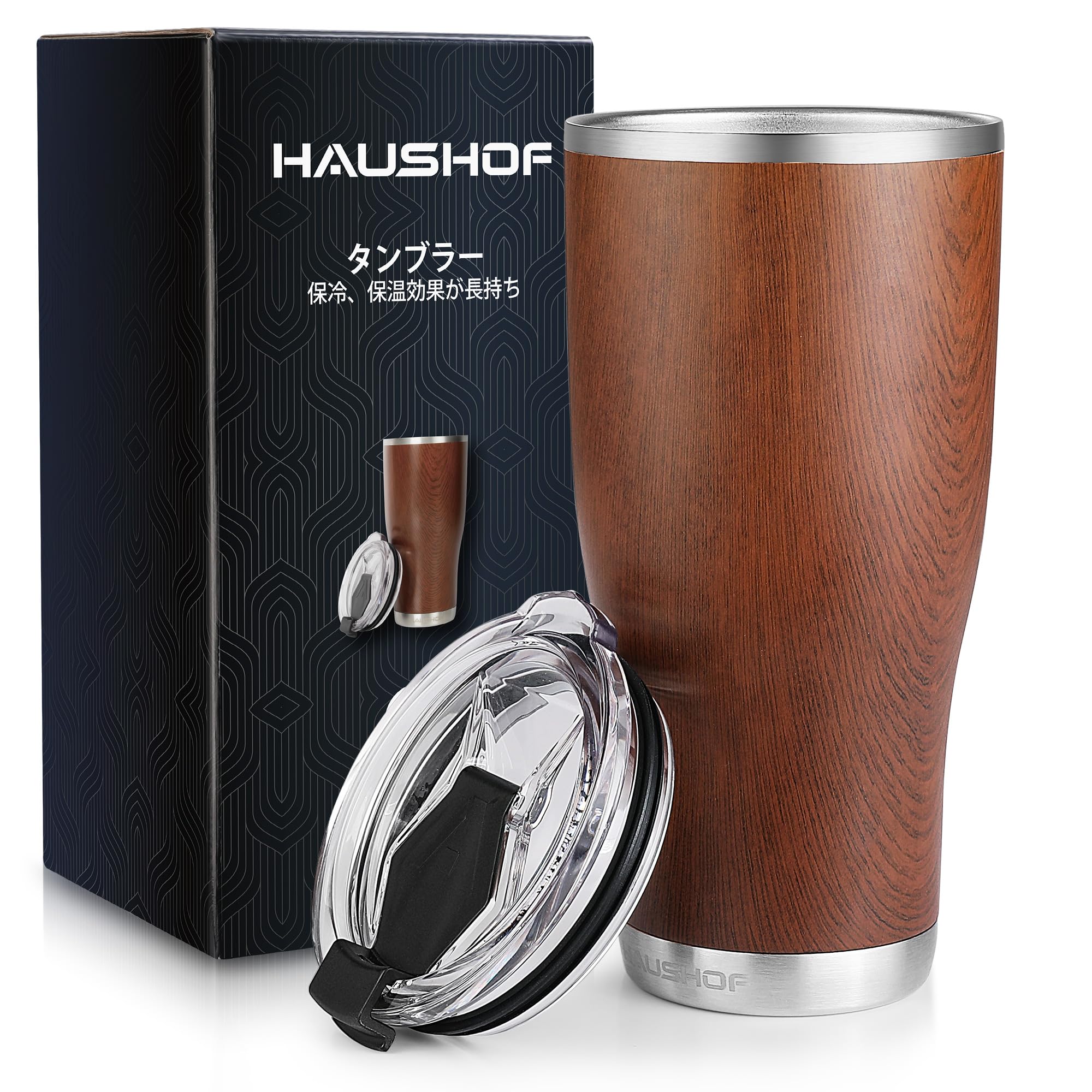 HAUSHOF 600ml Stainless Steel Tumbler with Lid, Car Tumbler, Coffee Cup, Water Bottle, Mug, Double Walled, Vacuum Insulated, Large Capacity, Keeps
HAUSHOF 600ml Stainless Steel Tumbler with Lid, Car Tumbler, Coffee Cup, Water Bottle, Mug, Double Walled, Vacuum Insulated, Large Capacity, Keeps
