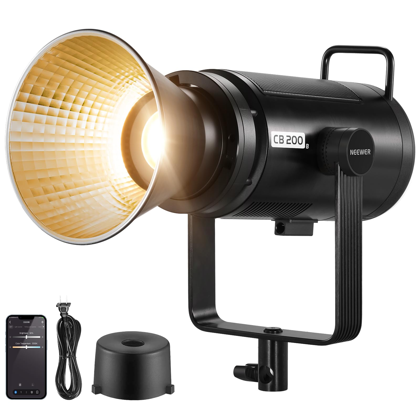 NEEWER CB200B 210W LED Відеосвітло Керування Повністю Металеве COB Світло Постійне Світло Фотографічне Світло Студійне Світло Постійне Світло з Ефектами Освітлення
NEEWER CB200B 210W LED Відеосвітло Керування Повністю Металеве COB Світло Постійне Світло Фотографічне Світло Студійне Світло Постійне Світло з Ефектами Освітлення