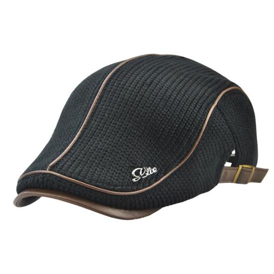 British Style Adjustable Buckle Thickened Fleece Lining Beret Hat Winter Flat Peaked Mid-aged Men Knitting Forward Hat Costume Accessories чорний
British Style Adjustable Buckle Thickened Fleece Lining Beret Hat Winter Flat Peaked Mid-aged Men Knitting Forward Hat Costume Accessories чорний