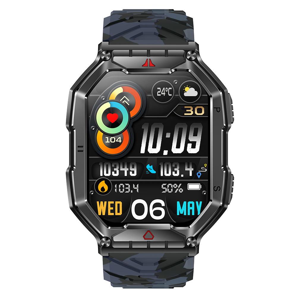 KR82 Waterproof Men s Wrist Bracelet Flashlight 2.1-Inch Screen Smart Watch for Outdoors Black
KR82 Waterproof Men s Wrist Bracelet Flashlight 2.1-Inch Screen Smart Watch for Outdoors Black