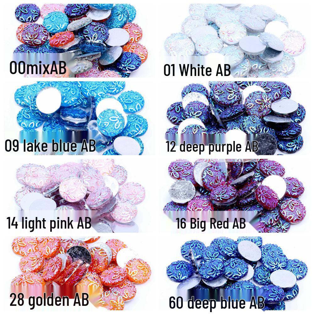 16mm Round Floral Resin Rhinestones, 100/40pcs, AB Color, Flat Back Decorative Stars 40 pieces
16mm Round Floral Resin Rhinestones, 100/40pcs, AB Color, Flat Back Decorative Stars 40 pieces