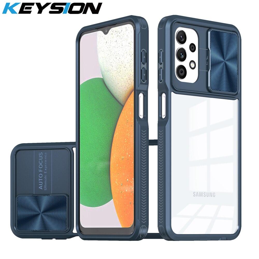 KEYSION Ударопрочный чехол для Samsung A13 A23 A53 A73 5G A04S 4G Прозрачная скользящая камера Защита Чехол для телефона для Galaxy M13 4G
KEYSION Ударопрочный чехол для Samsung A13 A23 A53 A73 5G A04S 4G Прозрачная скользящая камера Защита Чехол для телефона для Galaxy M13 4G