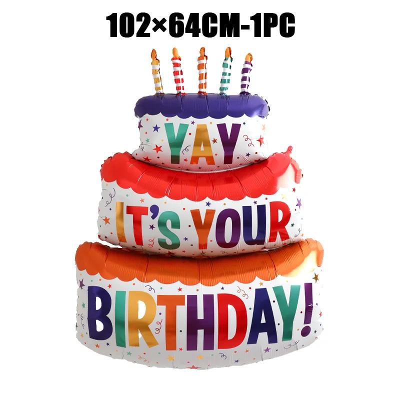 Большие воздушные шары для торта на день рождения, мультяшный медведь, торт, номер, фольгированный шар для детского душа, украшения на день рождения, реквизит, детская игрушка 102x64cm
Большие воздушные шары для торта на день рождения, мультяшный медведь, торт, номер, фольгированный шар для детского душа, украшения на день рождения, реквизит, детская игрушка 102x64cm