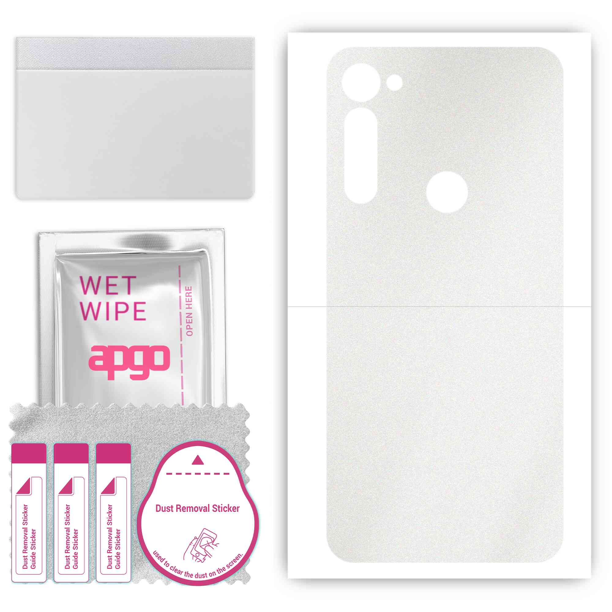 apgo Захисна наклейка для задньої панелі, сумісна з Motorola Moto G Pro, Wrap Film, Foil, Vinyl - Pattern Matte Transparent
apgo Захисна наклейка для задньої панелі, сумісна з Motorola Moto G Pro, Wrap Film, Foil, Vinyl - Pattern Matte Transparent
