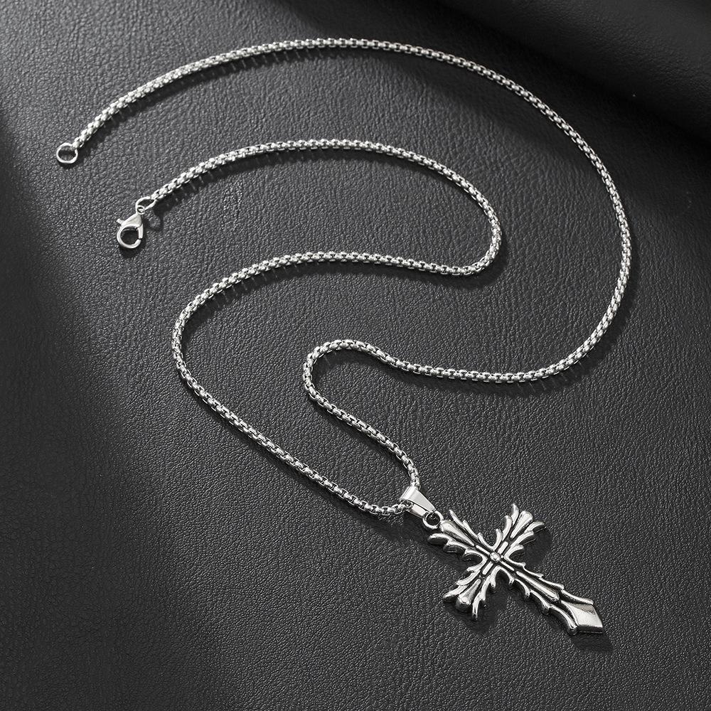 Popular new cross pendant necklace high quality fashion retro hip hop necklace long sweater chain
Popular new cross pendant necklace high quality fashion retro hip hop necklace long sweater chain