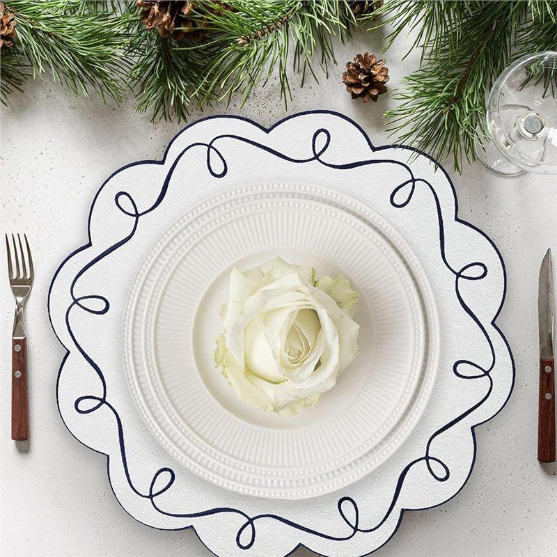 Good-15 Inch Ribbon Twirl Embroidery Round Placemats Scalloped Round Table Mats Party Kitchen Dining Decoration
Good-15 Inch Ribbon Twirl Embroidery Round Placemats Scalloped Round Table Mats Party Kitchen Dining Decoration