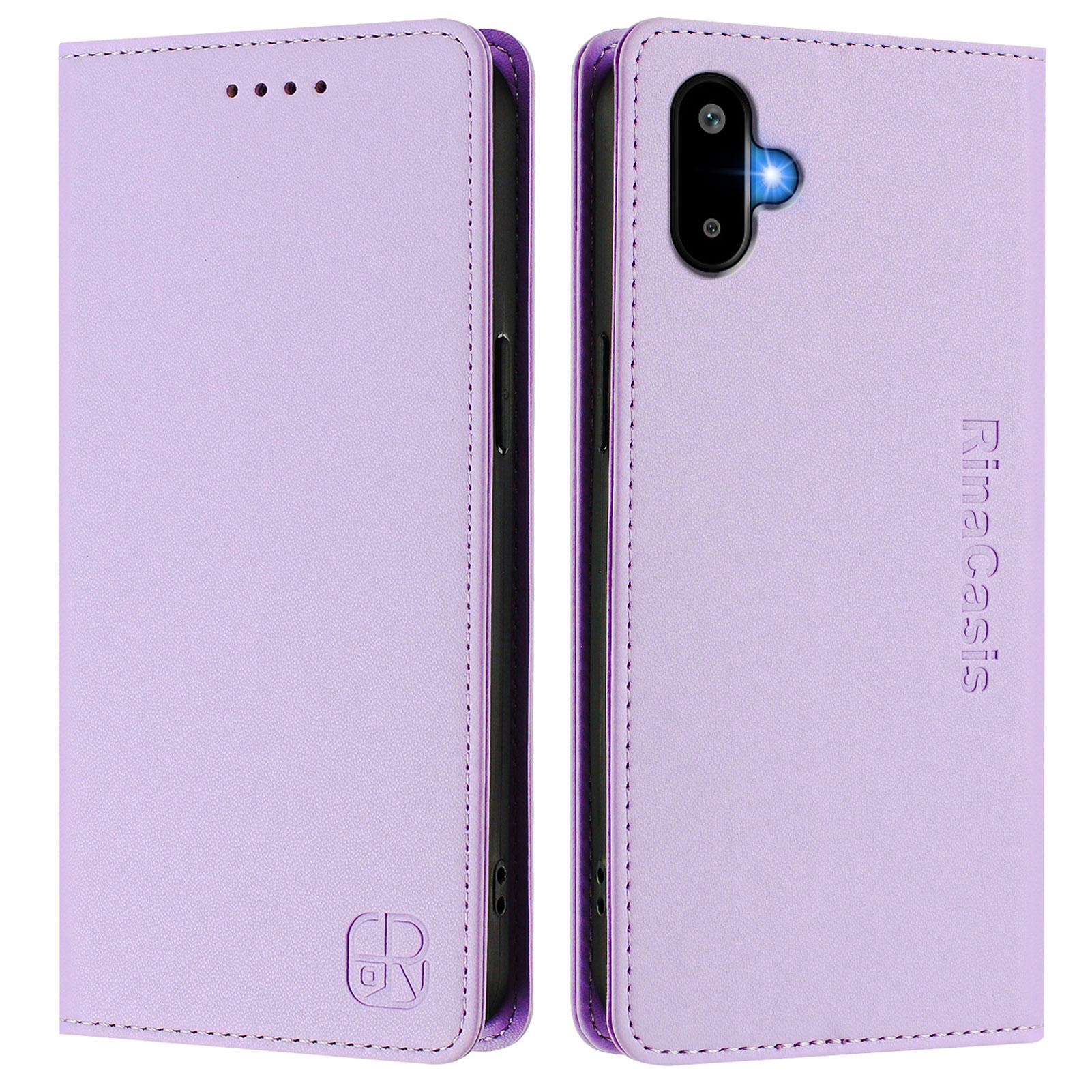 For Samsung Galaxy M06 5G/Galaxy F06 5G Leather Case RINACASIS RC01 Phone Cover with RFID Blocking Wallet Stand Light Purple
For Samsung Galaxy M06 5G/Galaxy F06 5G Leather Case RINACASIS RC01 Phone Cover with RFID Blocking Wallet Stand Light Purple