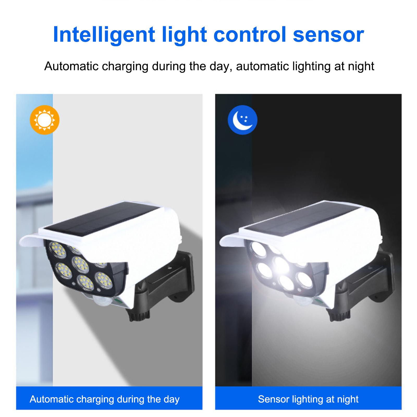 Solar Outdoor Lighting Simulation LED Fake Camera Wall Lights Surveillance Anti-burglary Anti-theft
Solar Outdoor Lighting Simulation LED Fake Camera Wall Lights Surveillance Anti-burglary Anti-theft