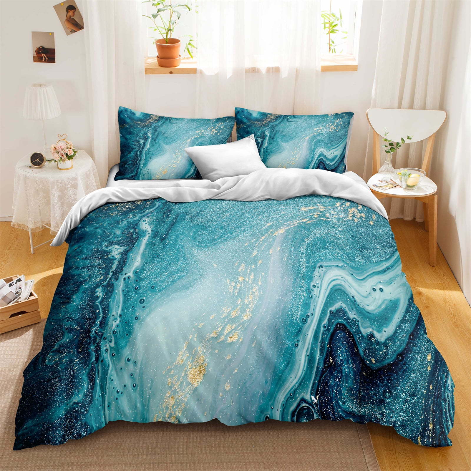 Gradual Change Marble Texture Pattern Duvet Set Digital Printing Three-Piece Set Bedding EU single 135*200
Gradual Change Marble Texture Pattern Duvet Set Digital Printing Three-Piece Set Bedding EU single 135*200