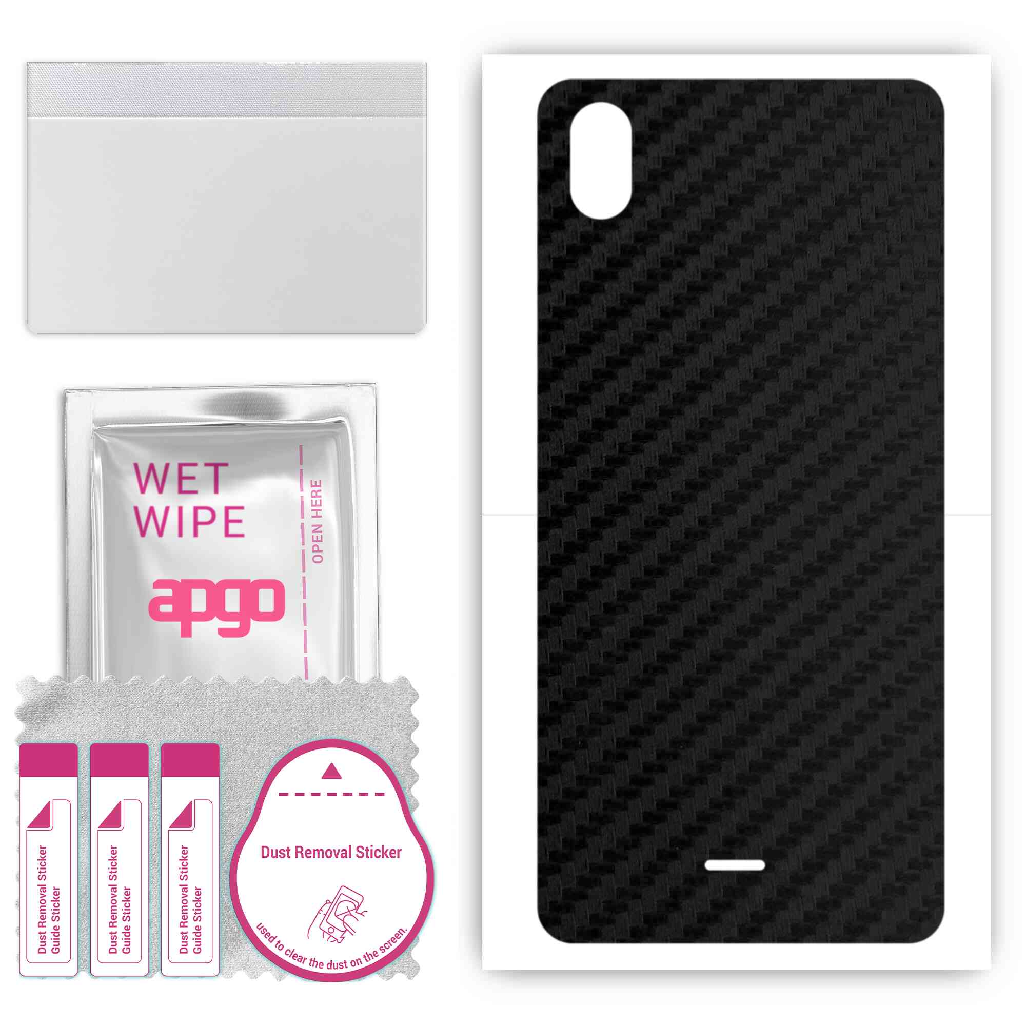 apgo Protective Skin Sticker for the back compatible with Wiko Y61, Wrap Film, Foil, Vinyl - Pattern Carbon Black
apgo Protective Skin Sticker for the back compatible with Wiko Y61, Wrap Film, Foil, Vinyl - Pattern Carbon Black