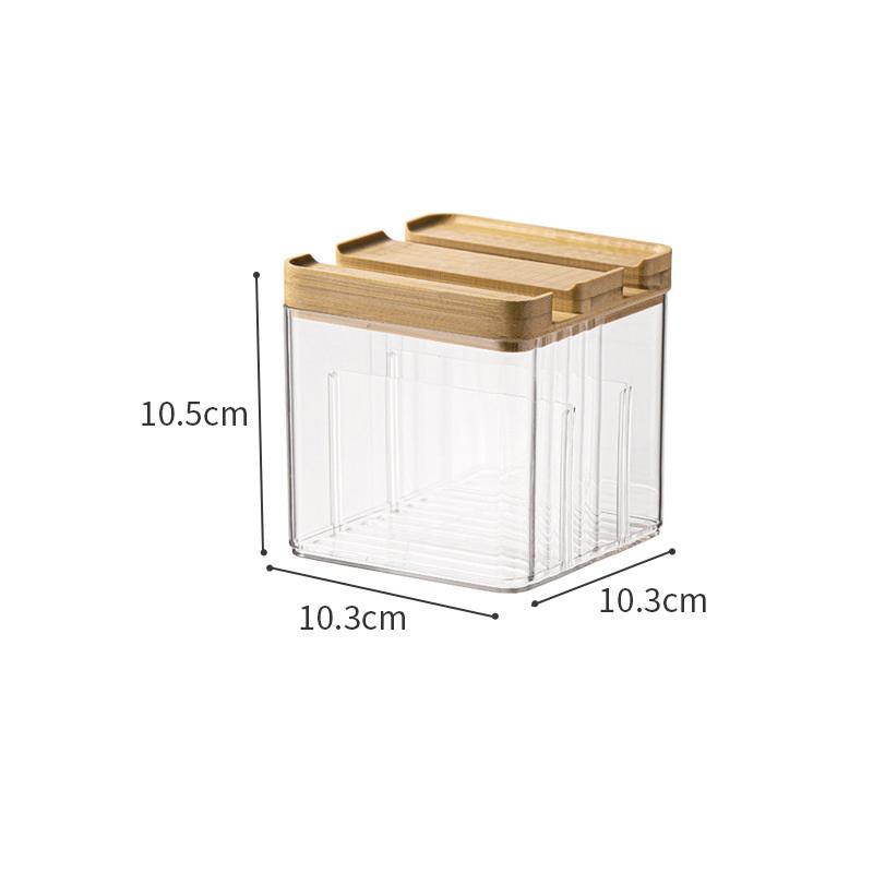 Japanese Style Wooden Desktop Transparent Plastic Storage Box Table Cosmetic Makeup Brush Storage Storage Box Cotton Swab Holder
Japanese Style Wooden Desktop Transparent Plastic Storage Box Table Cosmetic Makeup Brush Storage Storage Box Cotton Swab Holder