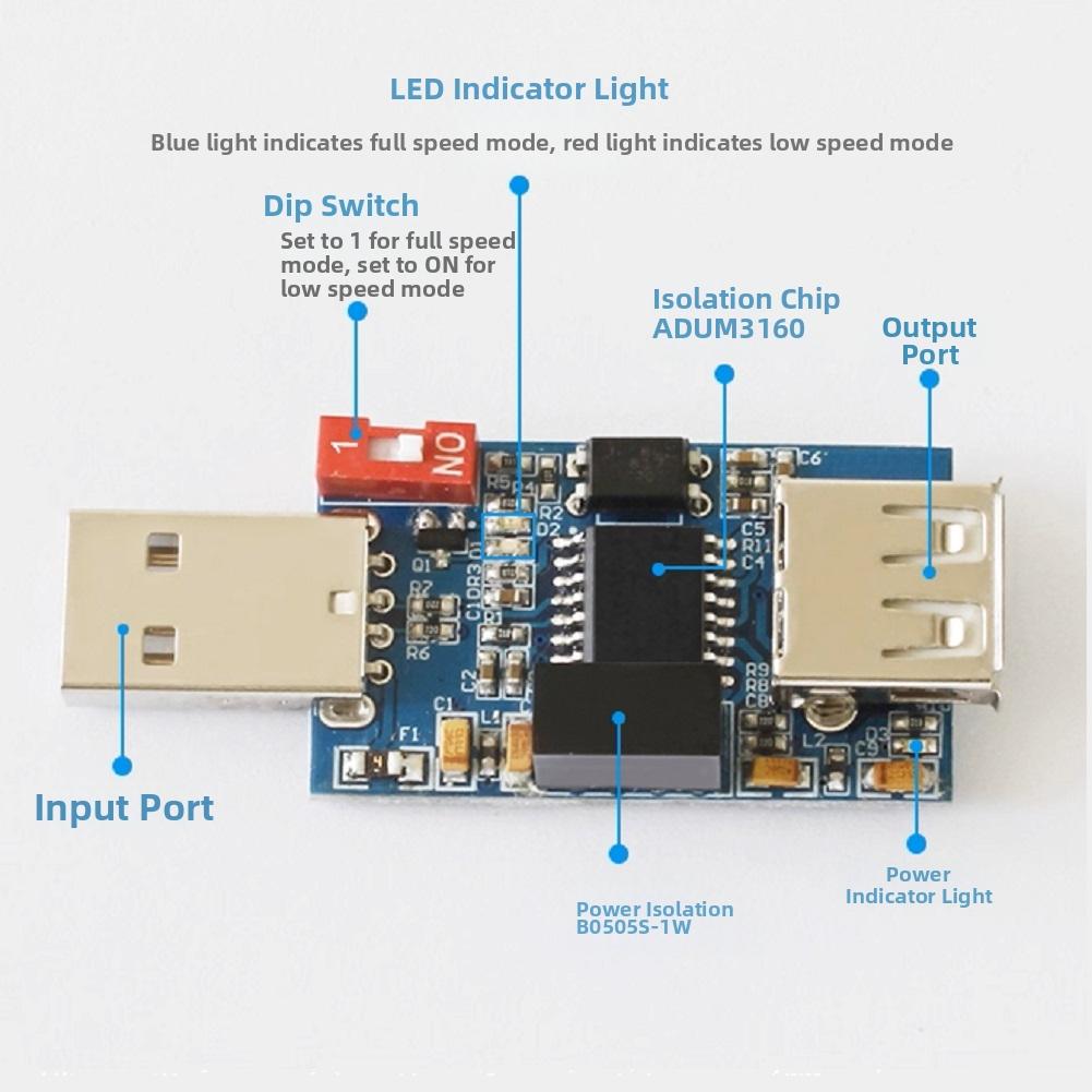 1PCS ADUM3160 USB To USB Isolator Module Coupling Protection Board ADUM4160 1500V Isolation 12Mbps Data Rate No Power Tool China Mainland
1PCS ADUM3160 USB To USB Isolator Module Coupling Protection Board ADUM4160 1500V Isolation 12Mbps Data Rate No Power Tool China Mainland