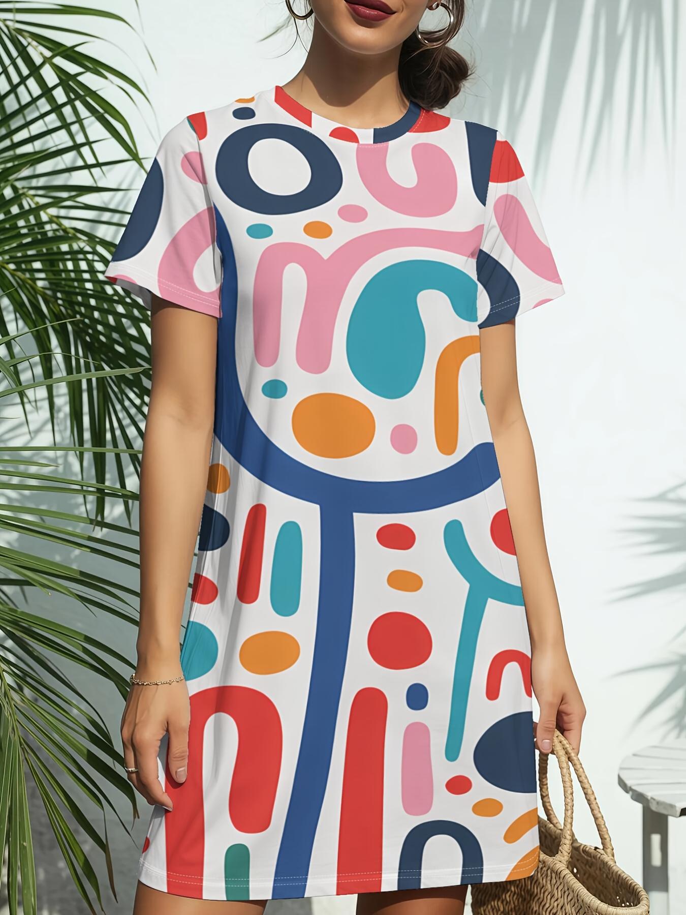 New Women S Round Neck T-Shirt with Short Sleeves from Pop Art Doodle Mix. Featuring American Fashion Trends And Digital Prints for Spring And Summer. 2XL дубильна кора
New Women S Round Neck T-Shirt with Short Sleeves from Pop Art Doodle Mix. Featuring American Fashion Trends And Digital Prints for Spring And Summer. 2XL дубильна кора