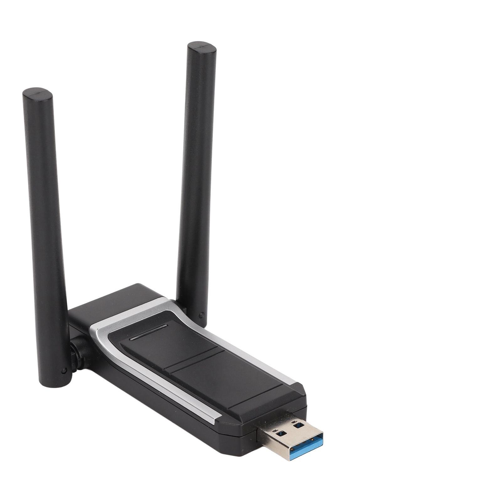 Wifi 6 Adapter 2.4G 573.5Mbps 5G 1201Mbps Dual Band WiFi 6 USB3.0 Wireless Network Card High Speed
Wifi 6 Adapter 2.4G 573.5Mbps 5G 1201Mbps Dual Band WiFi 6 USB3.0 Wireless Network Card High Speed