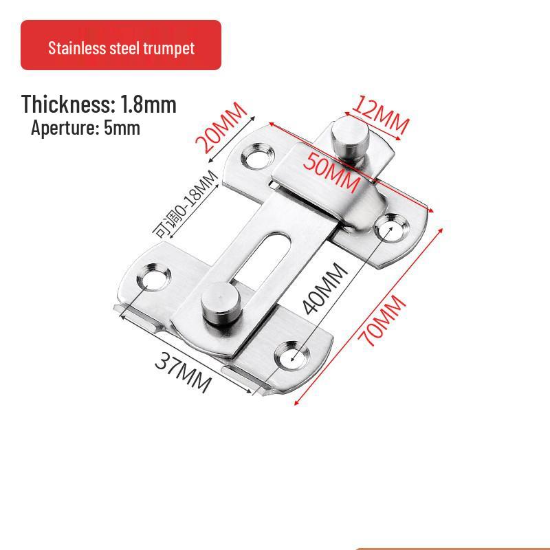 Прямокутний штовхально-витяжний засув для розсувних та домашніх дверей.
Прямокутний штовхально-витяжний засув для розсувних та домашніх дверей.