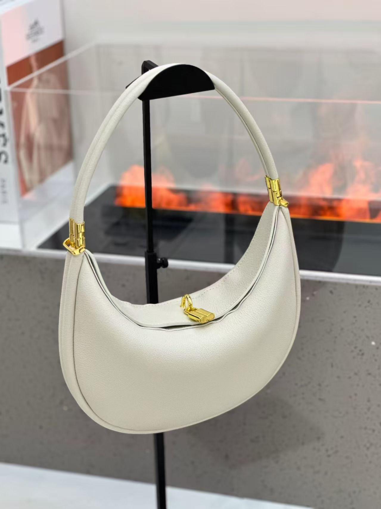 Bags Crescent Authentic Leather Women s French Portable Dinner Single Shoulder Cross-slung Exquisite Underarm Head Layer Length: 24X2X19cm білий
Bags Crescent Authentic Leather Women s French Portable Dinner Single Shoulder Cross-slung Exquisite Underarm Head Layer Length: 24X2X19cm білий