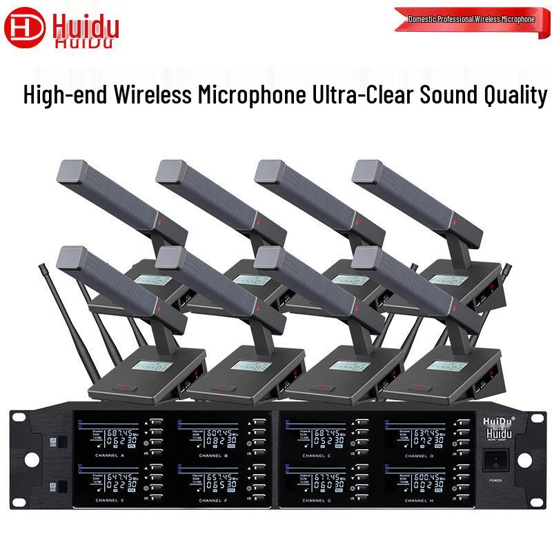 HuiDu MA-08 Wireless Conference Microphone System: Gooseneck, Handheld, Headset Options for 1-to-8 Users
HuiDu MA-08 Wireless Conference Microphone System: Gooseneck, Handheld, Headset Options for 1-to-8 Users