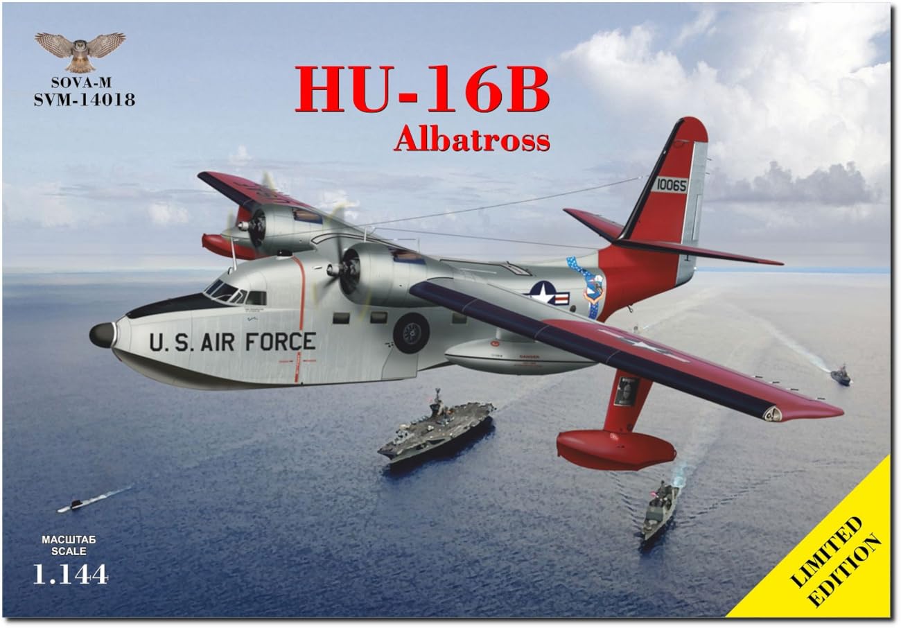 Модели Bit Grumman Albatross Rescue Flying Boat Army Пластиковая модель MVS14018 1/144 HU-16B (США и т.д.) (СОВА-М) (Самолет)
Модели Bit Grumman Albatross Rescue Flying Boat Army Пластиковая модель MVS14018 1/144 HU-16B (США и т.д.) (СОВА-М) (Самолет)