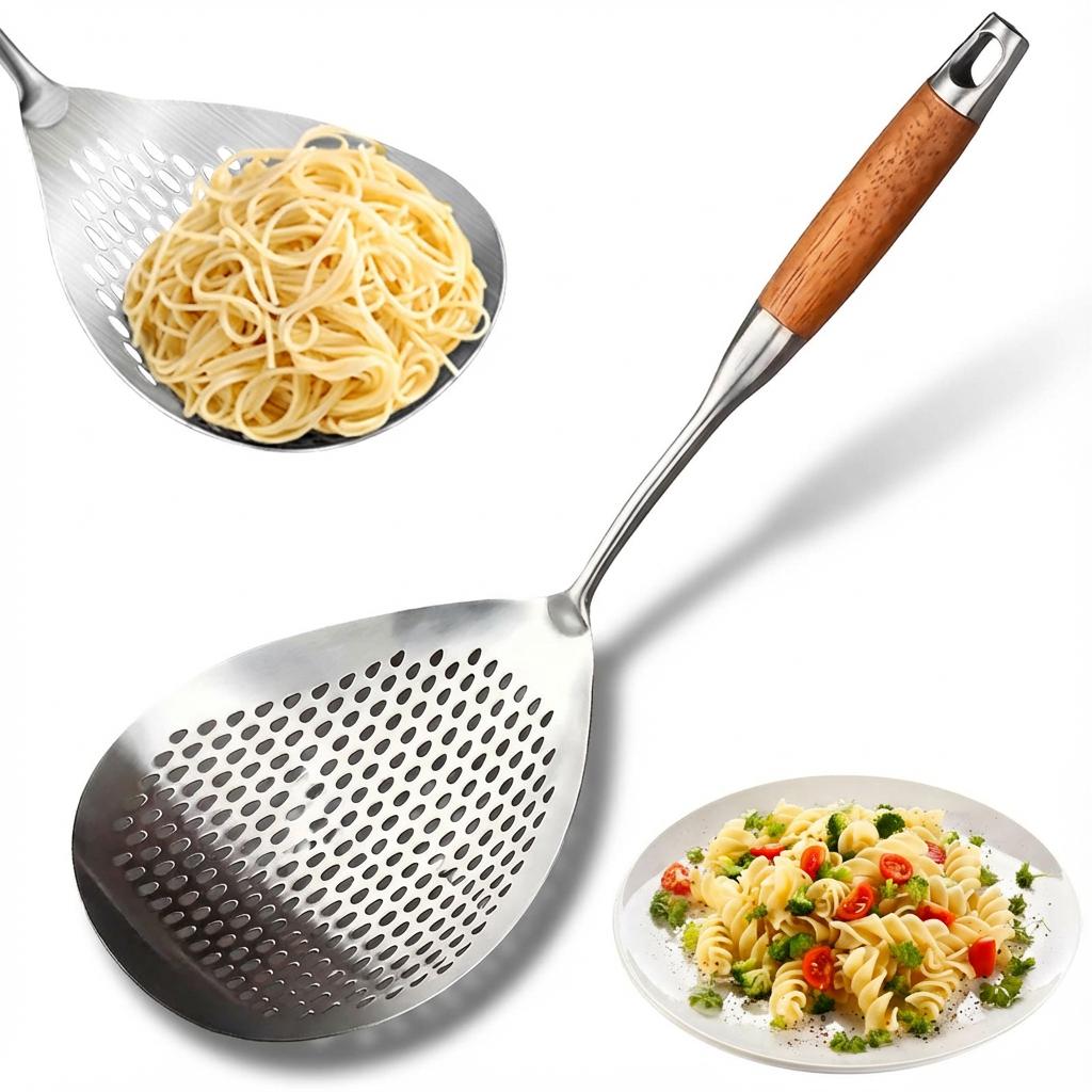 1Pc Heavy-Duty Stainless Steel Ladle Skimmer - High-Temp Resistant Fine Mesh Ergonomic Handle for Frying Hot Pot Kitchen Utensil United States
1Pc Heavy-Duty Stainless Steel Ladle Skimmer - High-Temp Resistant Fine Mesh Ergonomic Handle for Frying Hot Pot Kitchen Utensil United States