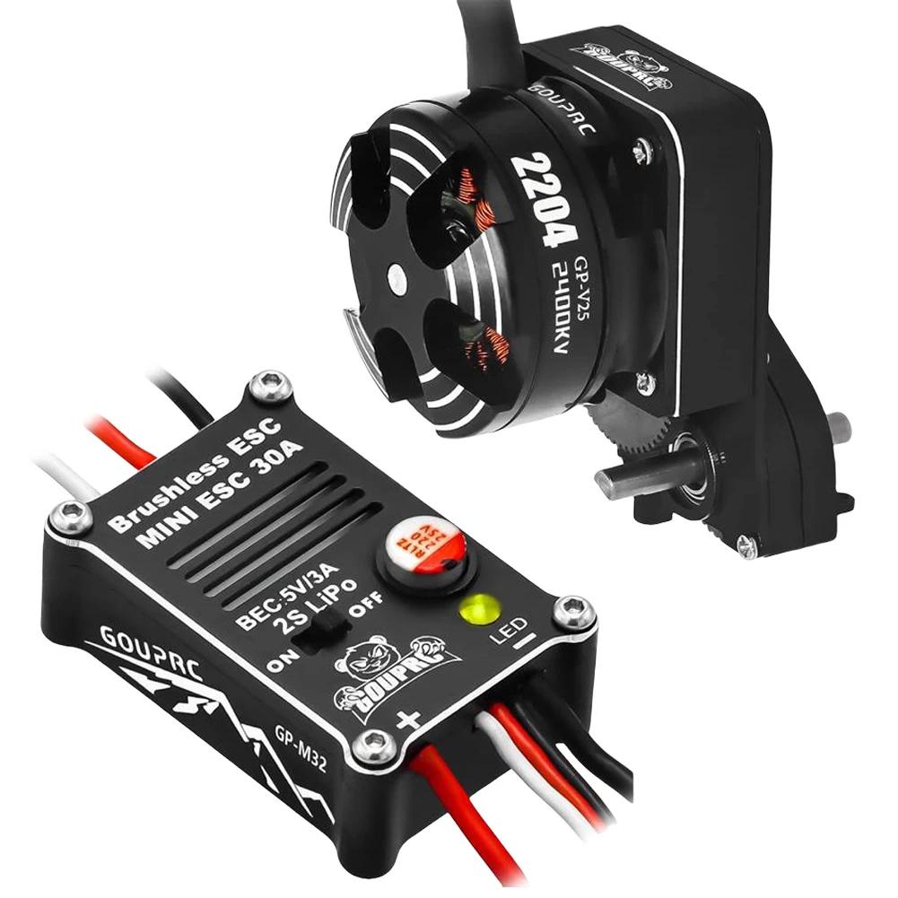 2204 2400KV Brushless Outrunner Motor W/ Transmission and 30A ESC for 1/24 RC Crawler Axial SCX24 Upgrade чорний
2204 2400KV Brushless Outrunner Motor W/ Transmission and 30A ESC for 1/24 RC Crawler Axial SCX24 Upgrade чорний