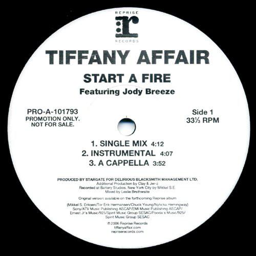 12inch Record TIFFANY AFFAIR, JODY BREEZE - Start A Fire PROA101793 Reprise Records 2006 US Rap & Hip-Hop/R&B Used
12inch Record TIFFANY AFFAIR, JODY BREEZE - Start A Fire PROA101793 Reprise Records 2006 US Rap & Hip-Hop/R&B Used