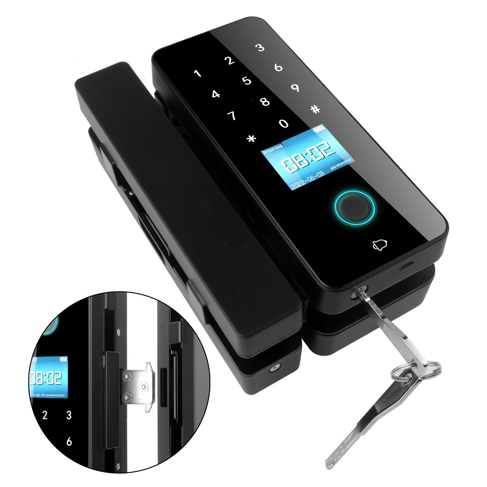 Умный замок для безрамной стеклянной двери: Электронный контроль доступа по паролю и отпечатку пальца, установка без отверстий, защита офиса от краж.
Умный замок для безрамной стеклянной двери: Электронный контроль доступа по паролю и отпечатку пальца, установка без отверстий, защита офиса от краж.