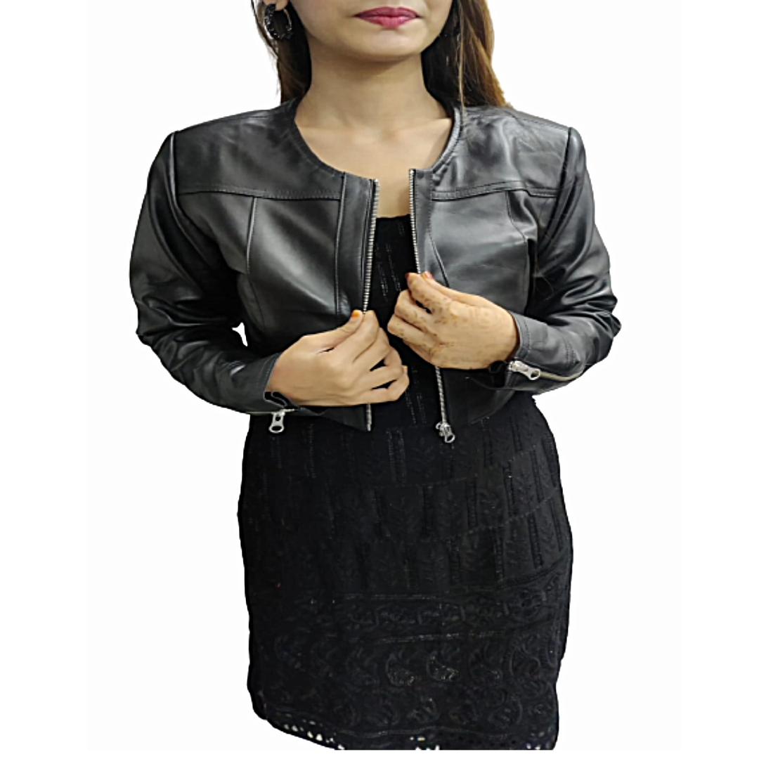 Women s & Girls 100% Genuine, Soft Lambskin Leather, Moto Biker Jacket,Cropped Motor Bolero Shrug Biker Jacket, Slim-fit,Long Sleeves, Beautiful Look
Women s & Girls 100% Genuine, Soft Lambskin Leather, Moto Biker Jacket,Cropped Motor Bolero Shrug Biker Jacket, Slim-fit,Long Sleeves, Beautiful Look