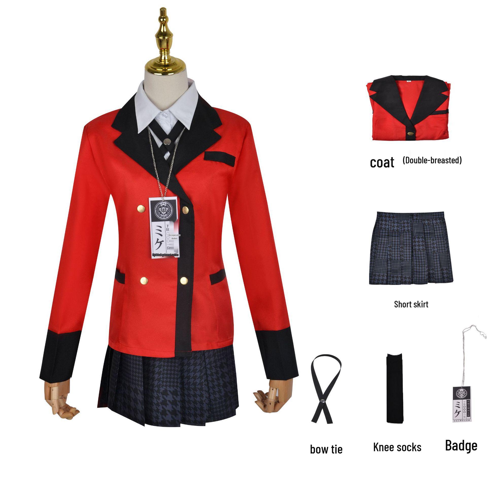 В наявності Костюм для косплею Kakegurui Юмеко Джабамі та Йомоцукі Руна Шкільна форма XL
В наявності Костюм для косплею Kakegurui Юмеко Джабамі та Йомоцукі Руна Шкільна форма XL