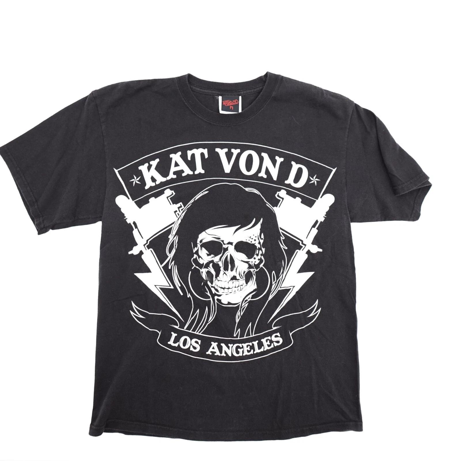 Kat Von D Shirt Womens Medium Black Los Angeles Skull Graphic Print Tattoo 2XL
Kat Von D Shirt Womens Medium Black Los Angeles Skull Graphic Print Tattoo 2XL