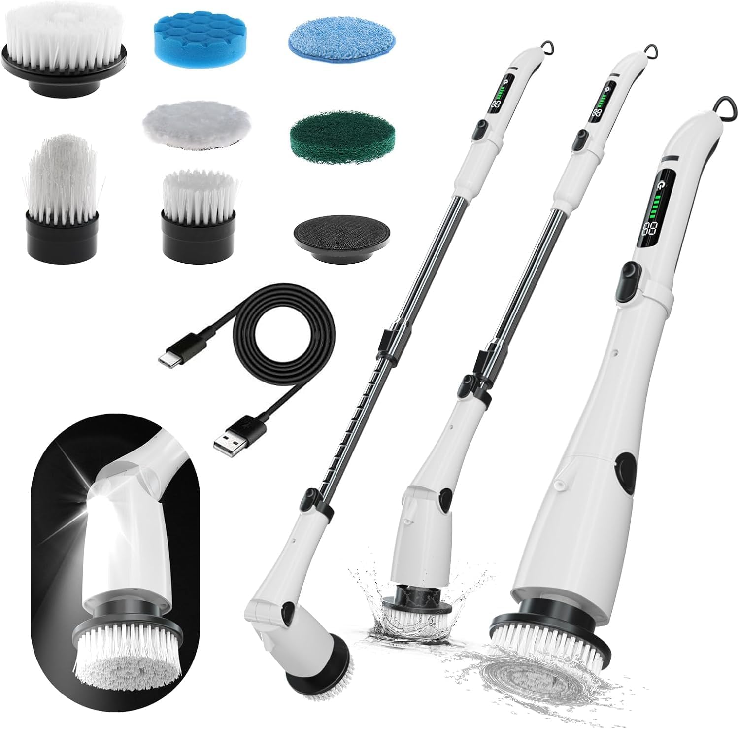 Spin Scrubber - Cordless Cleaning Brush with 7 Replaceable Brush Heads - 3 Speed with Flashlight - Adjustable United States
Spin Scrubber - Cordless Cleaning Brush with 7 Replaceable Brush Heads - 3 Speed with Flashlight - Adjustable United States