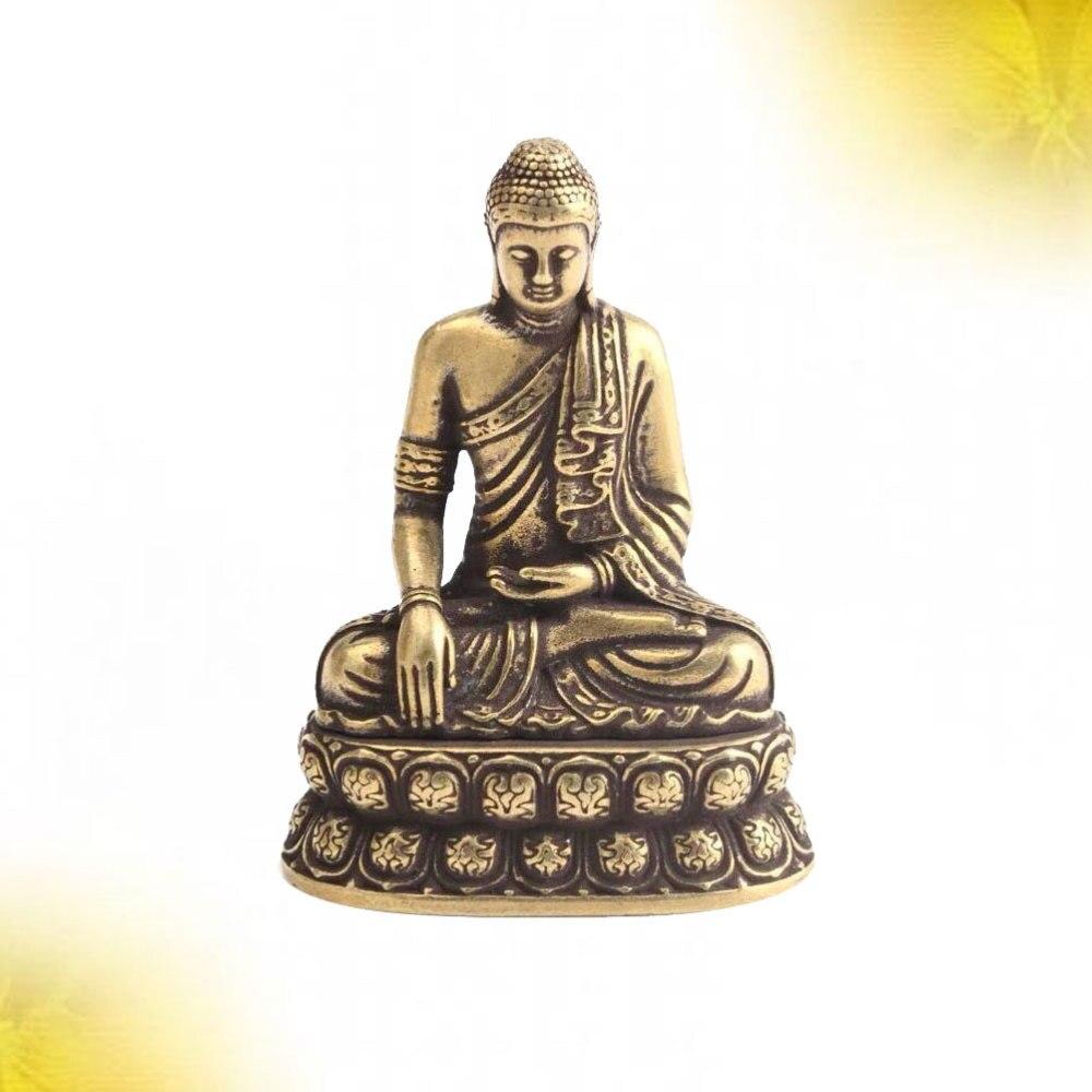 Pure Copper Sakyamuni Buddha Statue Fengshui Figurine Craft Ornament Home Office Decor (Brass) 4.6x3x2cm латунний
Pure Copper Sakyamuni Buddha Statue Fengshui Figurine Craft Ornament Home Office Decor (Brass) 4.6x3x2cm латунний