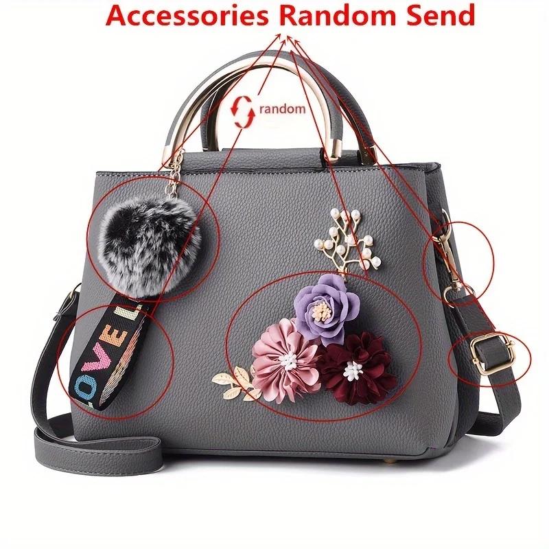 Chic 3D Flower Decor Tote Bag, Stylish Leather Single Crossbody Bags for Women s Handbag Shoulder Bag, Small Top Handle Purse серый
Chic 3D Flower Decor Tote Bag, Stylish Leather Single Crossbody Bags for Women s Handbag Shoulder Bag, Small Top Handle Purse серый
