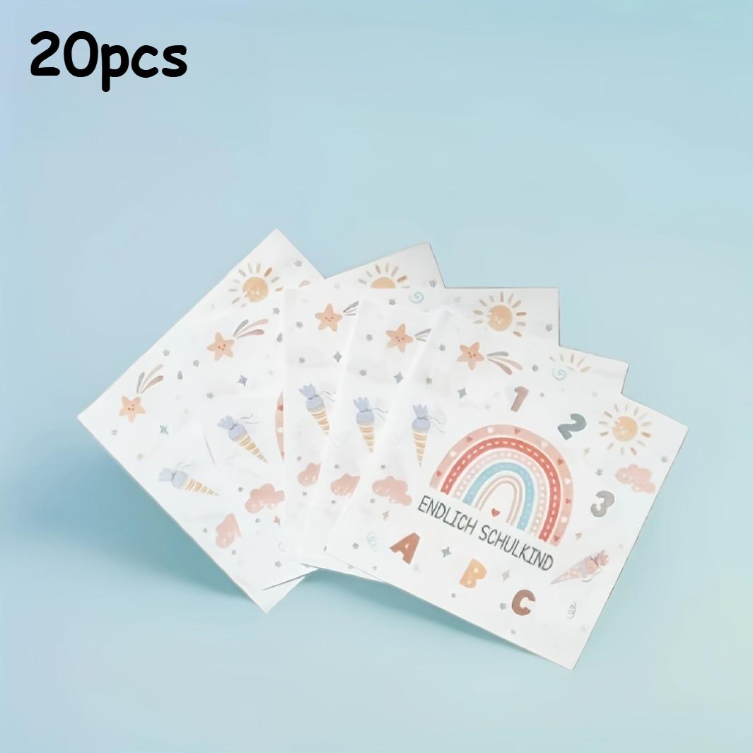 40pcs/20pcs, 33.02*33.02 cm, double layer pure wood pulp napkins for the beginning of school, party decoration napkins
40pcs/20pcs, 33.02*33.02 cm, double layer pure wood pulp napkins for the beginning of school, party decoration napkins