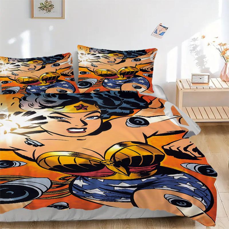 3pcs Wonder Woman Duvet Cover Set (1 Duvet Cover + 2 Pillowcases, No Core) - Comfortable, And Breathable Bedroom Decoration yy251104095 135x200cm
3pcs Wonder Woman Duvet Cover Set (1 Duvet Cover + 2 Pillowcases, No Core) - Comfortable, And Breathable Bedroom Decoration yy251104095 135x200cm