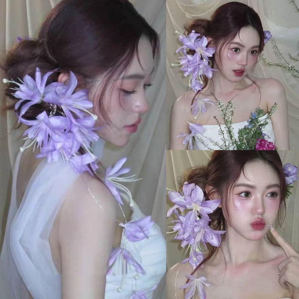 Flower Tassel Bridal Headwear Elegant Hair Jewelry Fairy Bride Headdress Photography Accessories
Flower Tassel Bridal Headwear Elegant Hair Jewelry Fairy Bride Headdress Photography Accessories