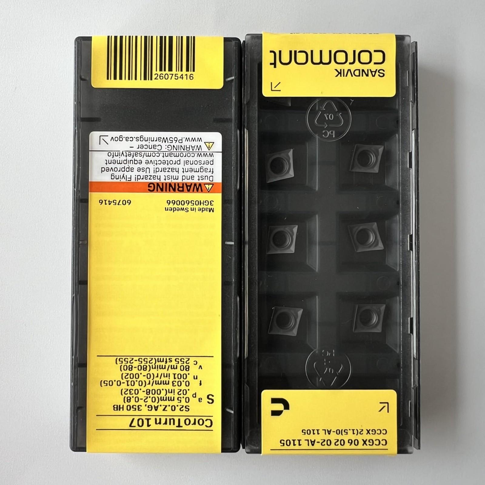 SANDVIK / CCGX060202-AL 1105 / Original Swedish hard alloy blade 10 Pcs
SANDVIK / CCGX060202-AL 1105 / Original Swedish hard alloy blade 10 Pcs